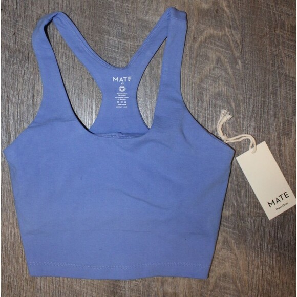MATE the Label Tops - MATE THE‎ LABEL ORGANIC STRETCH RACERBACK TANK BLUBERRY NWT $68